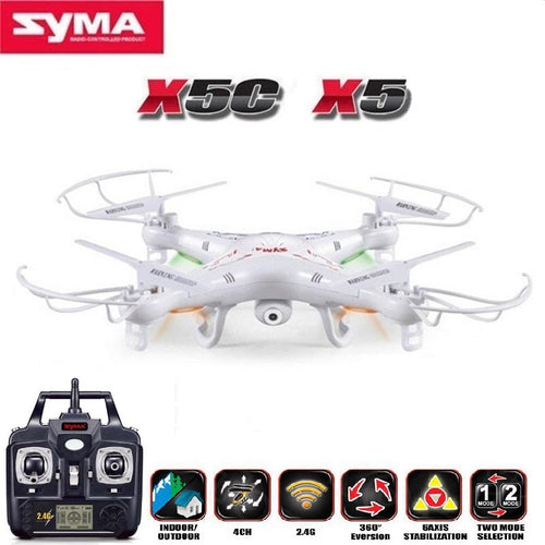 SYMA X5C (Upgrade Version) RC Drone 6-Axis  Quadcopter With 2MP HD Camera or X5 RC Dron No Camera