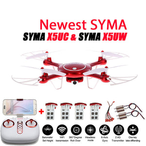 SYMA X5UW & X5UC Drone 720P WIFI FPV With 2MP HD Camera Height Hold One Key Land