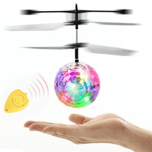 RC Flying Ball LED Flashing Helicopter Remote Control Aircraft Infrared Induction Mini Drone