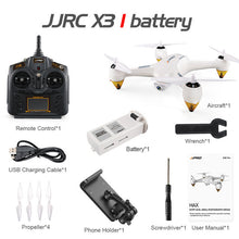 Professional Drone JJRC X3 HAX WIFI FPV HD 1080P Detachable Camera GPS Positioning