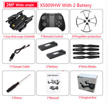 RC Dron Visuo XS809W XS809HW Mini Foldable Selfie Drone  Camera Altitude Hold